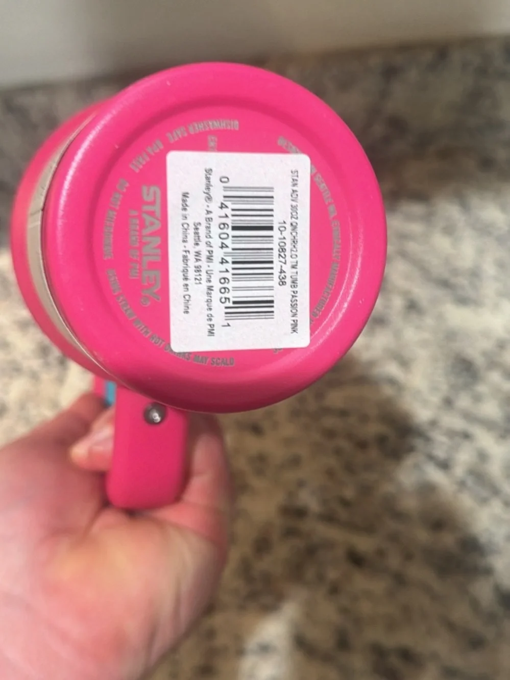 Stanley Quencher H2.0 30oz Insulated Tumbler Handle Lid Straw Passion Pink/Teal